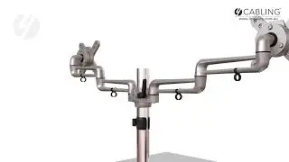 How to Install a Monitor Bracket  - 4Cabling Double Desk Mount Monitor Bracket: 012 001 1002