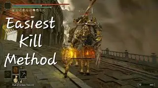 Malformed Dragon Knight - Insta Kill - Easiest Kill Method - NG+4 - Crumbling Azula - Elden Ring