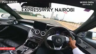 POV Drive Nairobi Expressway Run | W205 C63s AMG | DJI Mic Mini | GoPro | #pov