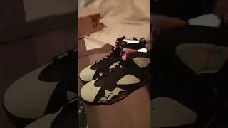 Jordan 7 Black Olive quick review..... #Retrojordan#jordanshoes #jordan7