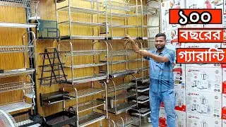 স্টেইনলেস স্টিলের প্লেট স্ট্যান্ড,সু ও ট্রলি রেক,রাউটার স্ট্যান্ড,ফলের ঝুড়ি/Rack @BDFantasyland