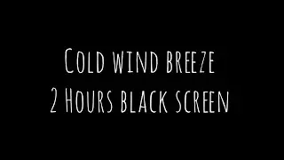 2 Hours of Cold Wind Breeze | Relax & Sleep with Black Screen