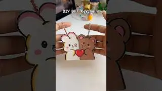DIY BFF keychain 💖✨#shorts #art #diy #muktaartandcraft #youtubeshorts