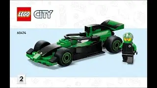 LEGO City 60474 - Complete F1&reg; Grid with VCARB & Sauber Race Cars Instructions! (Booklet 02/03)