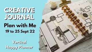 PLAN WITH ME | VERTICAL HAPPY PLANNER | CREATIVE JOURNAL SPREAD | 19 to 25 SEPTEMBER
