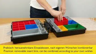 Allit EuroPlus Duo Doppel-Sortimentskasten mit Einsatzboxen / Twin organiser box with inserts