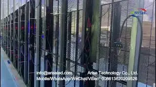 Cheap Price Transparent Led Display Screen Mall Jewelry Store Window Display Full Color Ultra thin T