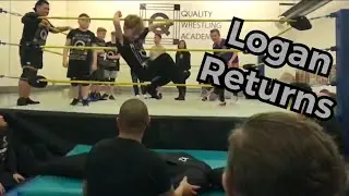 Logan returns to quality wrestling Academy