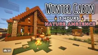 snowy day by the fire ❄️ &middot; minecraft nature ambience &middot; 3 hours