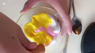 Mixing Yellow, Pink & White Clay&hellip; What Color Will It Be? 😍 ASMR