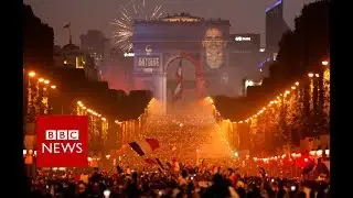 World Cup 2018: Paris celebrations turn violent on the Champs Elysees - BBC News