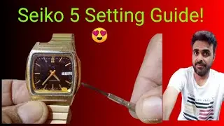 Seiko 5 (6309/5470) Time Date & Day Setting Complete Easy Guide| How to Set Time,Date,Day on Seiko 5