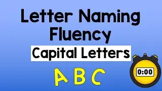 Science of Reading | Letter Naming Fluency: Capital Letters | Homeschool