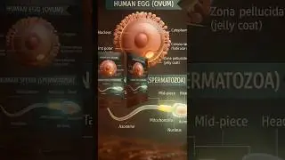 Human Anatomy: 3D Animation of Egg and Sperm Cell Structure and  | @BioAnatomyAi#shorts