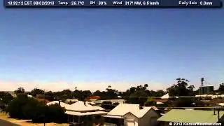 8 February 2013 - East Facing WeatherCam Timelapse - KanivaWeather.com