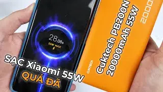 Tr&ecirc;n tay nhanh sạc dự ph&ograve;ng Cuktech PB200N 20000mAh 2C1A 55W: SDP Gi&aacute; rẻ cho Xiaomi ho&agrave;n thiện tốt!