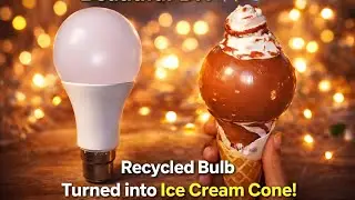 Recycled Bulb DIY | Turn Old Bulb into Cute Ice Cream Decor 🍦✨