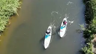 Paddleboarding in the Sunshine on  the River Chelmer