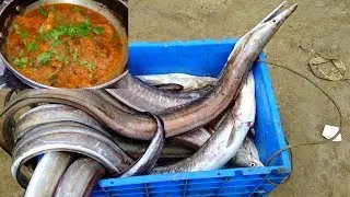 Market To Kitchen - Eel Fish Curry Recipe 2017 - Cooking Eel Fish Gravy - Village Food 2017