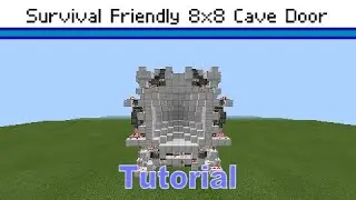 [Tutorial] MCBE Survival Friendly 8x8 Cave Door