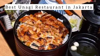 Live cooking unagi @Manman Unagi Restaurant, Jakarta