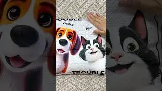 Double Trouble, Powered By Paws - Custom Pillow - Gift For Pet Owners, Pet Lovers - PL-MQ0518-V1