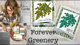 Forever Fern Greenery Peek Through Card 2021 Stampin' Up!