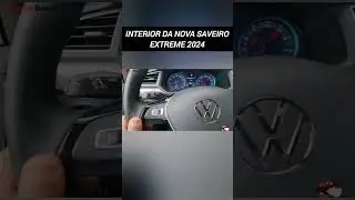 CONHE&Ccedil;A O INTERIOR DA NOVA SAVEIRO EXTREME VOLKSWAGEN 2024 #shorts
