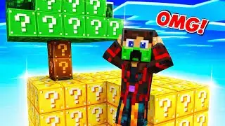 Minecraft but there is lucky sky block 🤑| #AlphaGamerOP #Minecraft