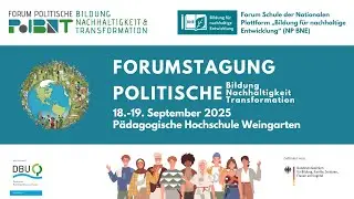 Ankündigung: Forumstagung POLITISCHE Bildung | Nachhaltigkeit | Transformation (18./19. Sep. 25)