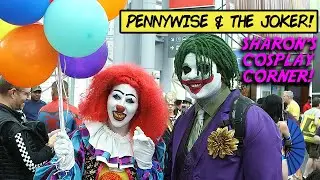 Pennywise and The Joker Cosplay at NY Comic Con 2019! Sharon's Cosplay Corner