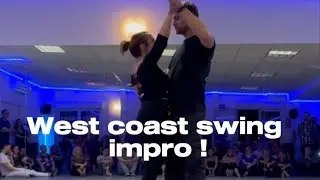 West coast swing impro with Lucie Renaud at Connect'in dance studio Annecy (France)#westcoastswing