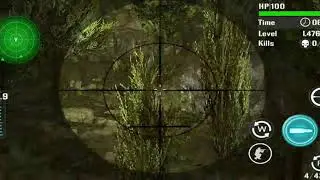 Mountain sniper shooting