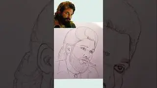 Pushpa 2 Allu Arjun Drawing #pushpa2 #Drawing #alluarjun