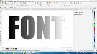 Corel Draw Tips & Tricks Interactive Fountain Fill Tool Part 3 Text