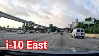 4K i-10 East Houston Texas summer drive