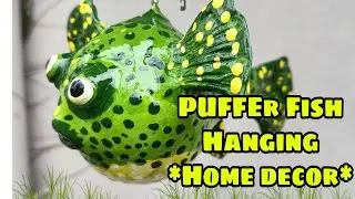 unique puffer fish wall hanging| Home decor idea|