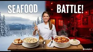 Alaska vs Louisiana: Seafood Battle (Salmon Chowder vs Shrimp Gumbo)🍲🍤 | CooklyEats