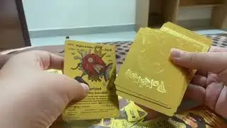 Unboxing Pokemon card packet gold pack (PART 2 ON MY OTHER CHANNEL NOTURLOCALGAMER)
