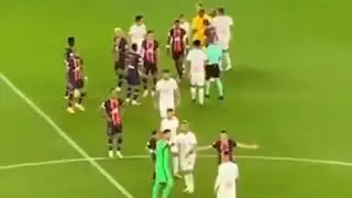 Fight  PSG 0 vs 1 Marseille  Neymar Jr Fights Alvaro