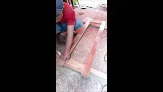 Window glass installation process #woodworking 