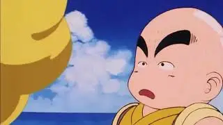 Krillin tries to ride Nimbus