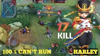 17 KILLS!! HARLEY BEST BUILD 2022 - BUILD TOP 1 GLOBAL HARLEY -  MLBB