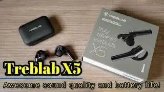 Treblab X5 - True wireless earbuds with awesome sound quality and battery life!