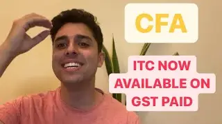 WE DID IT, CFA input tax credit can now be claimed !!!
