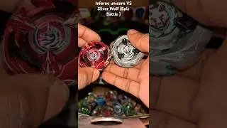 Inferno unicorn VS Silver Wolf (Must Watch ) #beybladexbattle  #beyblade #viralshort #mustwatch