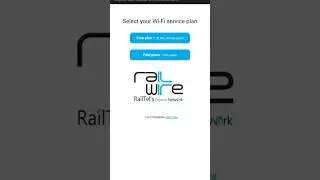 Railwire paid wifi plans #shorts #railwire #indianrailways