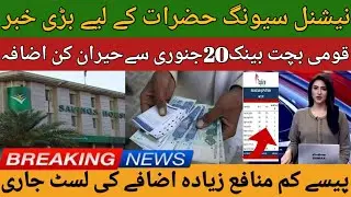  Big Profit Announcement for National Savings Certificate Holders |  UpdateQomi Bachat Bank