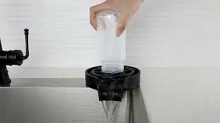 Glass Rinser for Kitchen Sink Bottle Cups Washer
