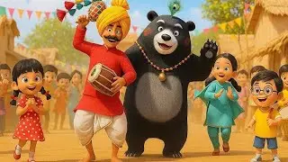 Dekho Dekho Kaalu Madari Aaya 🐻🎵 | Most Funny Hindi Kids Rhyme | New Cartoon Song for Children